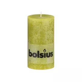 Свеча Bolsius rustic 130/68 светло-зеленая