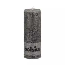 Свеча Bolsius rustic 190/68 антрацит