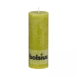 Свеча Bolsius rustic 190/68 светло-зеленая