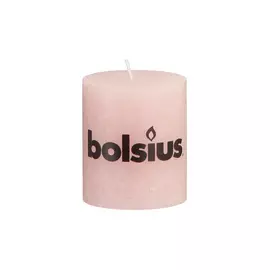 Свеча Bolsius rustic 80/68 розовая