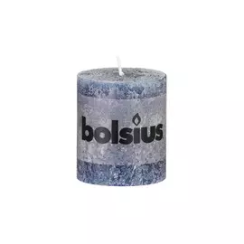 Свеча Bolsius rustic 80/68 темно-синяя