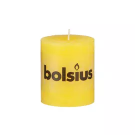 Свеча Bolsius rustic 80/68 желтая