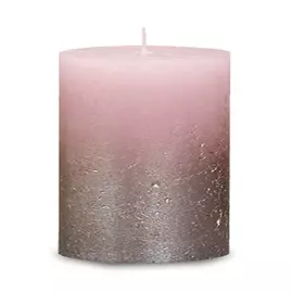 Свеча Bolsius Rustic 8х6,8 пастельно-розовая