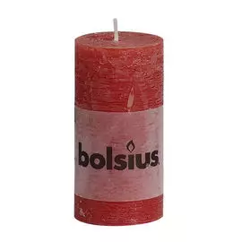 Свеча Bolsius rustic 10х5 см красная