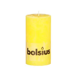 Свеча Bolsius Rustic желтая