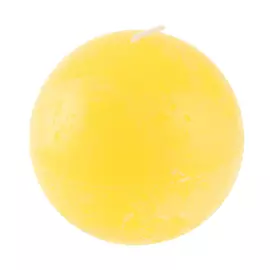 Свеча Bolsius рустик шар 7,6 shine солнечно-желтая