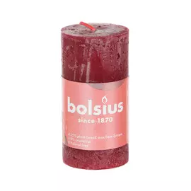 Свеча Bolsius shine 100/50 красный бархат
