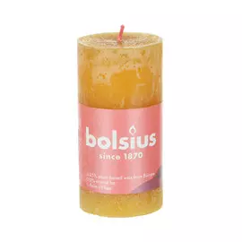 Свеча Bolsius shine 10х5 см медово-желтая