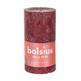 Свеча Bolsius shine 130/68 красный бархат