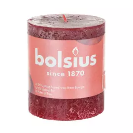 Свеча Bolsius shine 80/68 красный бархат