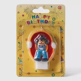 Свеча-цифра Dolomit 0 с клоуном