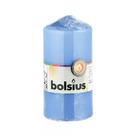 Свеча декоративная Bolsius 12х6 см васильковая