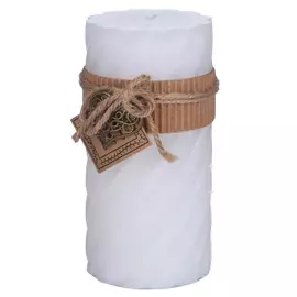 Свеча декоративная Decostar 7.5х15см белая