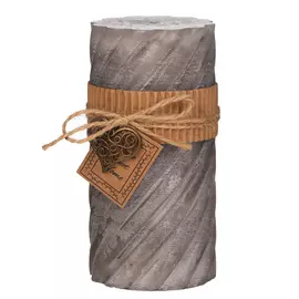 Свеча декоративная Decostar 7.5х15см серая