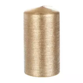 Свеча декоративная Wenzel Rustikana золотистая 15х8 см