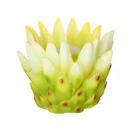 Свеча декоративная желтая Edg protea 8х10 см