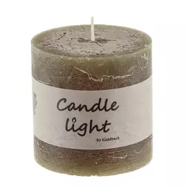 Свеча Goldbach rustical д10см h10см зелёная