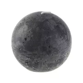 Свеча круглая Bolsius rustic 80мм антрацит