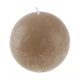 Свеча круглая Bolsius rustic 80мм бежевая