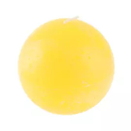 Свеча круглая Bolsius rustic 80мм желтая