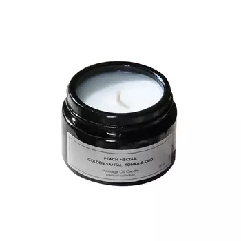 Свеча массажная Dad's material "Peach Nectar, Golden Santal & Tonka", 50 мл