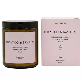 Свеча Meela Meelo Home Tobacco & bay leaf 250 мл