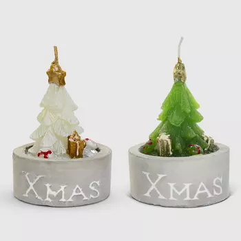 Свеча Mercury NY елка 4,8х7 см в ассортименте