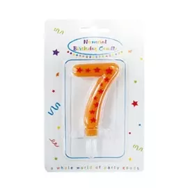 Свеча номерная для торта 7 Procos Party Essentials