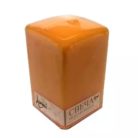 Свеча призма квадратная Lumi 6x6x10 медовая дыня