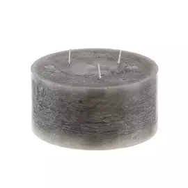 Свеча серая Sunford Без аромата 15х7.5см