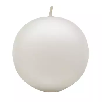 Свеча шар Антей-Кэндл 6 см белая