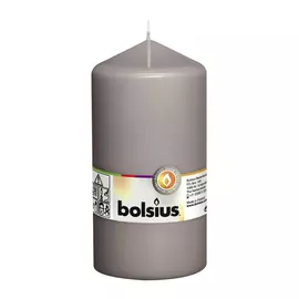 Свеча-столбик Bolsius 15x8 серая