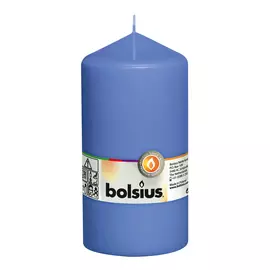 Свеча-столбик Bolsius 15x8 см васильковая