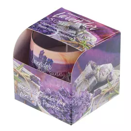 Свеча в банке лаванд. Поля/мыло 100гр Бартек