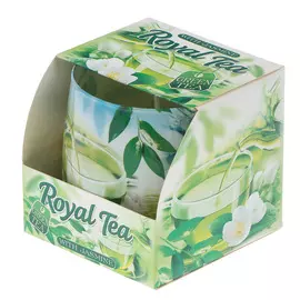 Свеча в стакане 80х75 королевский чай Бартек