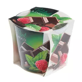 Свеча в стакане шоко 115гр Бартек