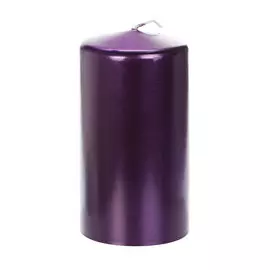 Свеча Wenzel glanzmetallic фиолетовая 130х70мм