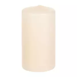 Свеча Wenzel velours бежевая 130х70мм