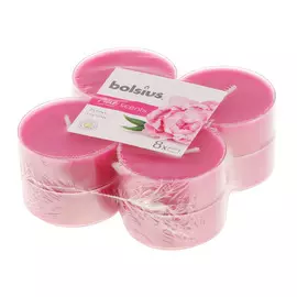 Свечи ароматические Bolsius 8шт пион