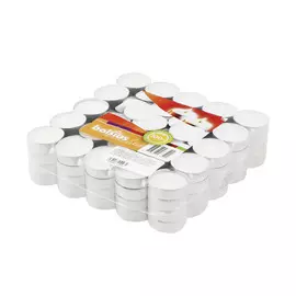 Свечи чайные Bolsius 100шт белые 3.5ч горения