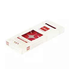 Свечи чайные Bolsius 10 шт красные