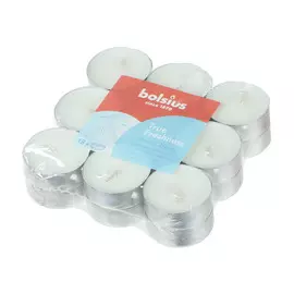 Свечи чайные Bolsius ароматические свежий хлопок 18шт