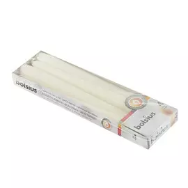 Свечи столовые Bolsius 4шт/уп 24,5 см кремовый