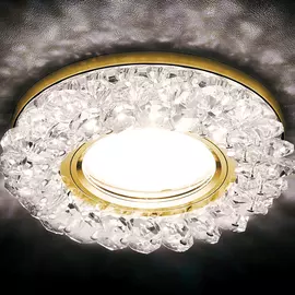 Светильник Ambrella light s701 cl/gd/wh золото/прозр