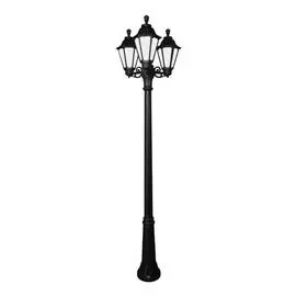 Светильник Fumagalli ricu bisso/rut 3l черный опальный