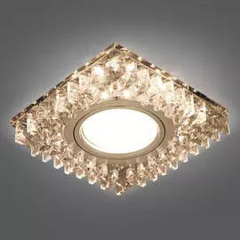 Светильник Gauss Backlight BL029 Квадрат. Кристал/Хром, Gu5.3, LED 2700 K