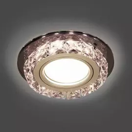 Светильник Gauss Backlight BL041 Кругл. Черный/Кристалл/Хром, Gu5.3, LED 2700 K