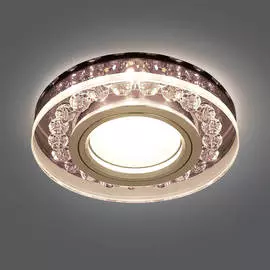 Светильник Gauss Backlight BL046 Кругл. Черный/Кристалл/Хром, Gu5.3, LED 2700 K