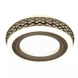 Светильник Gauss Backlight BL084 Круглый, Золото/Белый, цоколь Gu5.3, 3W, LED, 3000K