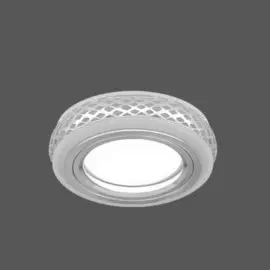 Светильник Gauss Backlight BL085 Круглый, Хром/Белый, цоколь Gu5.3, 3W, LED, 3000K